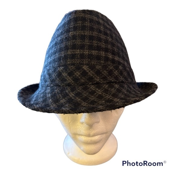 Fedora Grey/Black Checkered Excellent Condition - Picture 1 of 5
